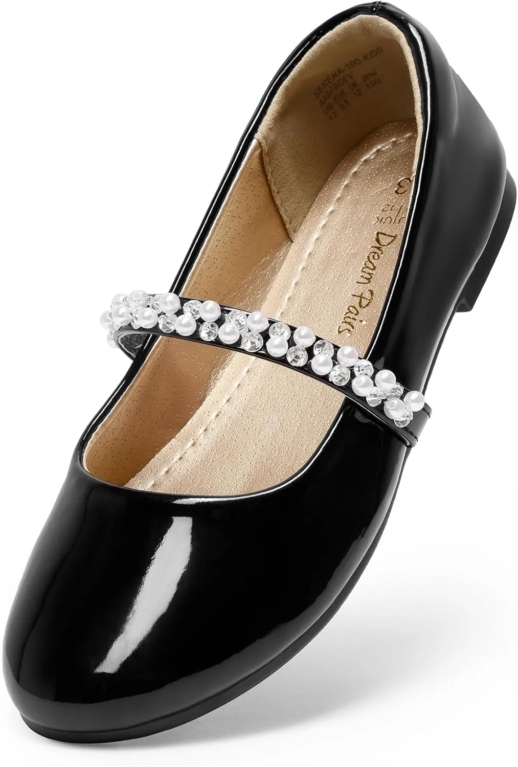 DREAM PAIRS Girls Mary Jane Dress Shoes Ballerina Flats for Wedding, Party (Toddler/Little Kid/Big Kid)