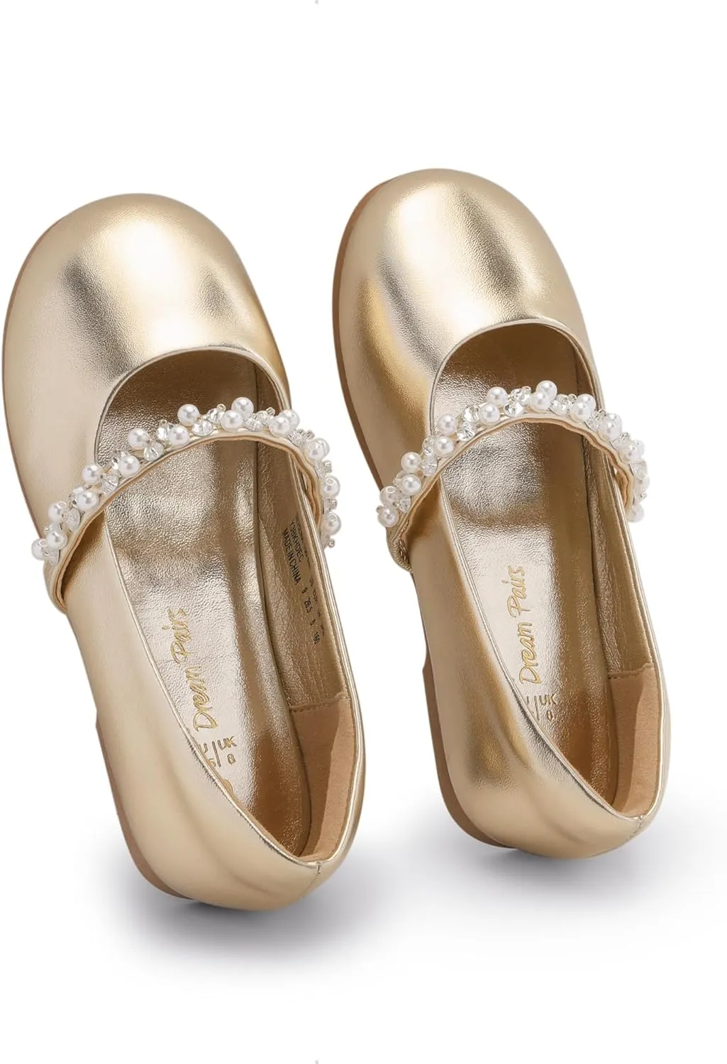 DREAM PAIRS Girls Mary Jane Dress Shoes Ballerina Flats for Wedding, Party (Toddler/Little Kid/Big Kid)