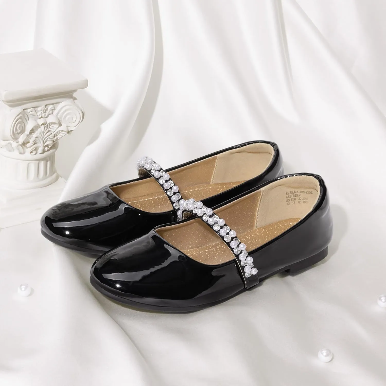 DREAM PAIRS Girls Mary Jane Dress Shoes Ballerina Flats for Wedding, Party (Toddler/Little Kid/Big Kid)