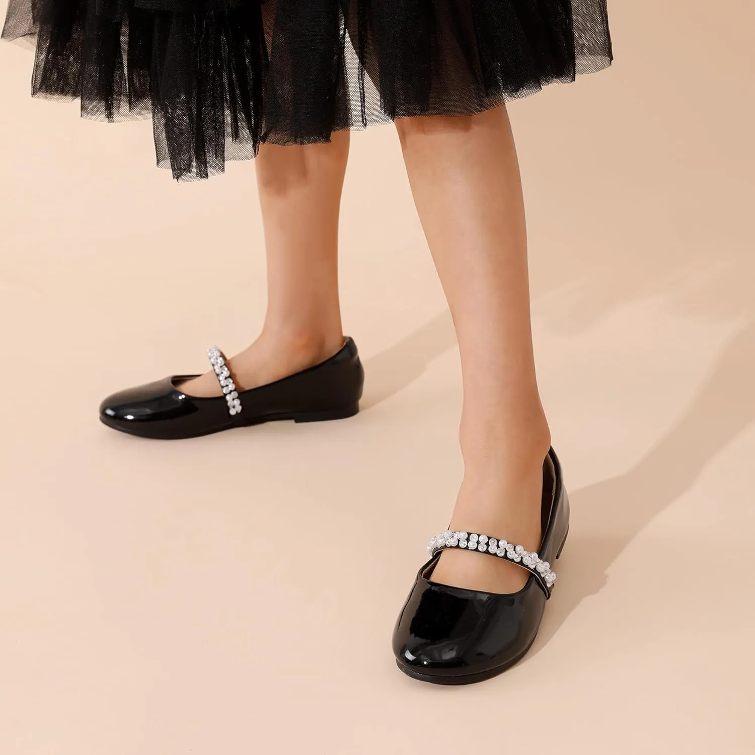 DREAM PAIRS Girls Mary Jane Dress Shoes Ballerina Flats for Wedding, Party (Toddler/Little Kid/Big Kid)