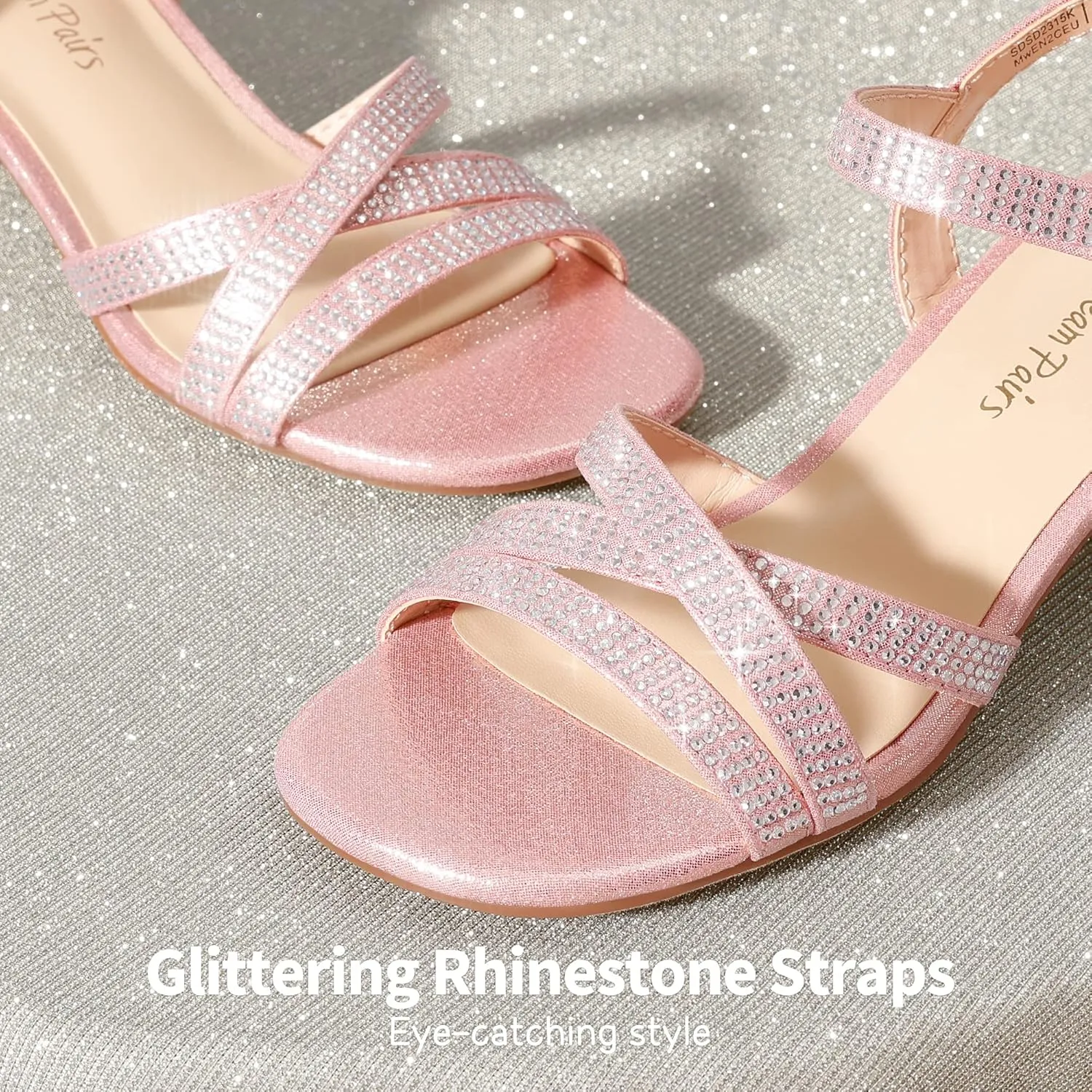 DREAM PAIRS Girls Sandals Low Heel Dress Open Toe Sandals Flower Wedding Party for Little Kid/Big Kid