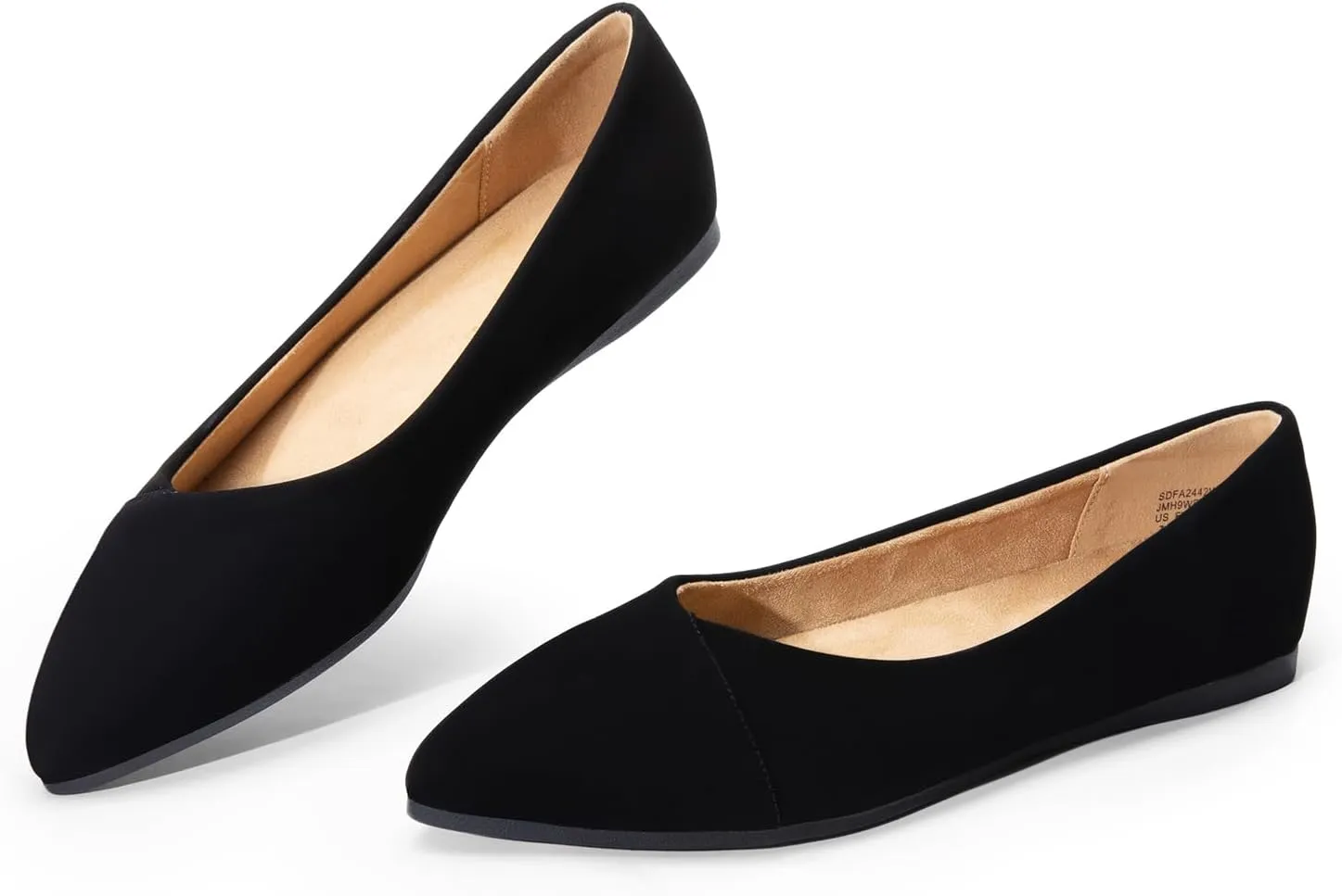 DREAM PAIRS Women's Pointed Toe Ballet Flats Dress Flats Comfort Dressy Flats Shoes