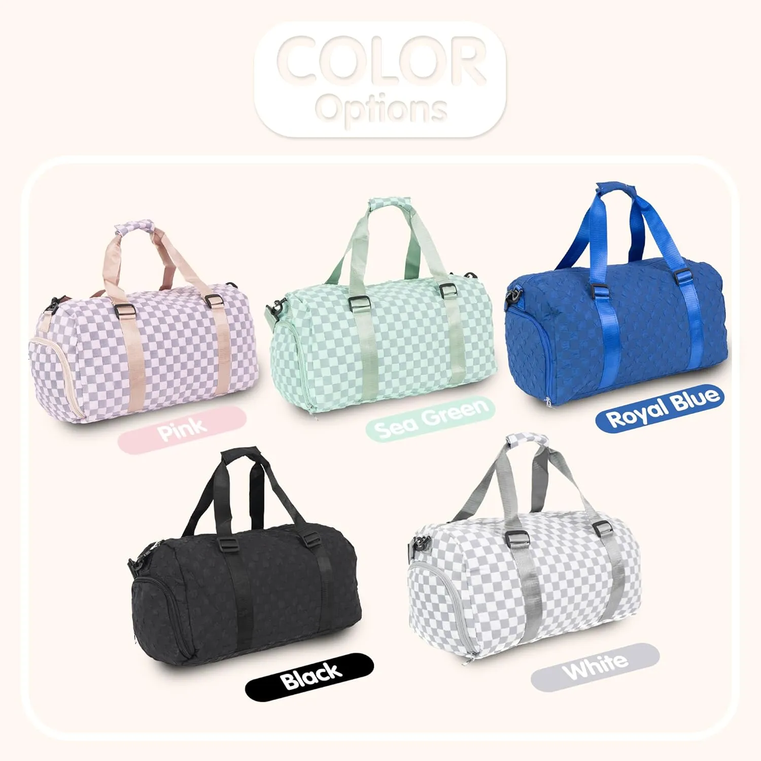 Duffle Bag Personalized Travel Bag for Women Men Custom Weekender Overnight Bag Carry on Bag Holdall Weekend Bag Monogrammed Bridal Shower Bridesmaid Proposal Bag (Pear Green)