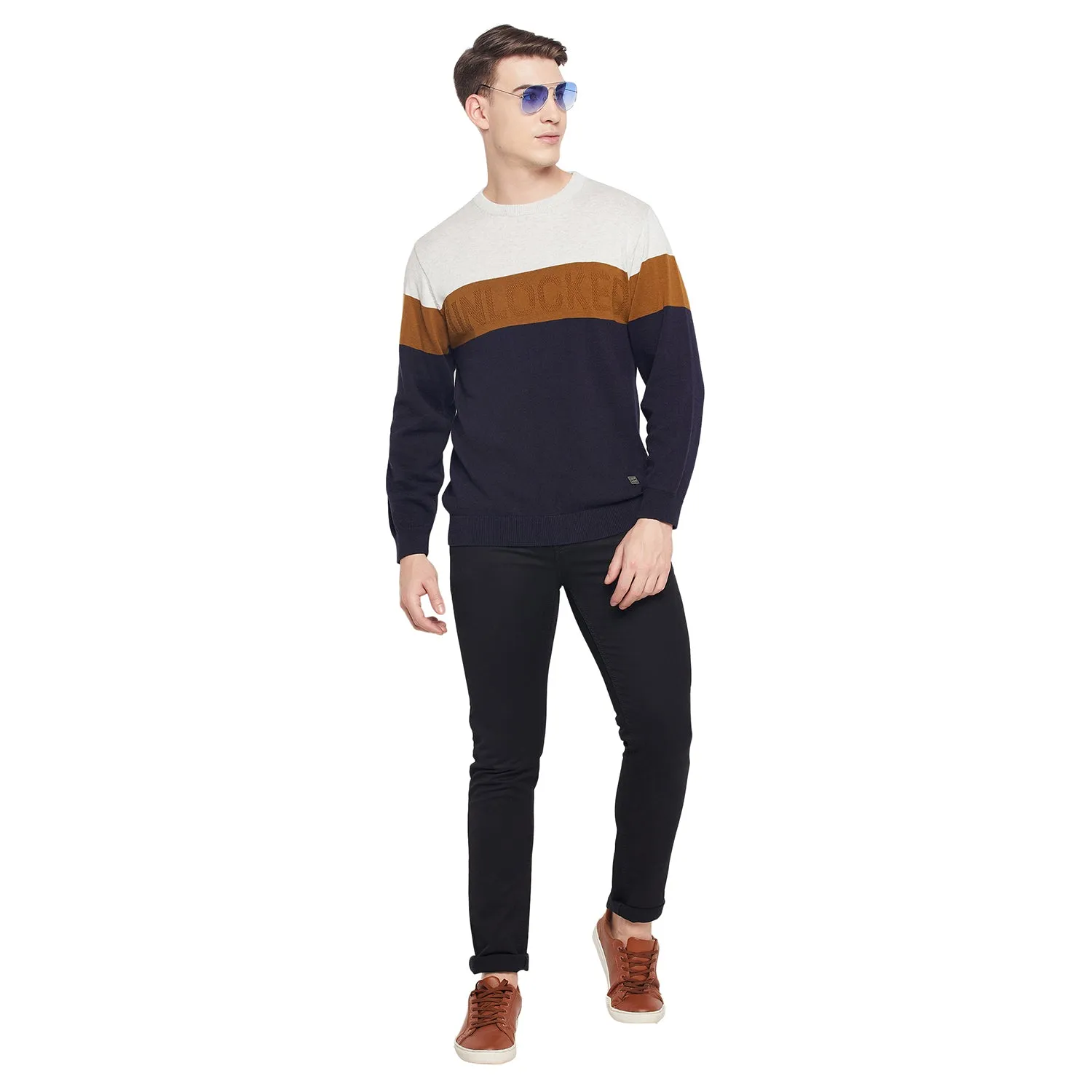 Duke Stardust Men Full Sleeve Round Neck Sweater (SDS653)