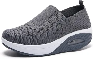 EnllerviiD Women Nurse Sneakers Platform Sneakers Air Cushion Walking Wedge Sneaker Food Service Shoes Ladies Toning Rocker Shoes