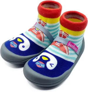 Feebee's Baby Sock Shoes Baby Walking Shoes Infant Non-Slip Lightweight Slippers with Soft Rubber Sole Baby Boys Girls Slip On Sneakers