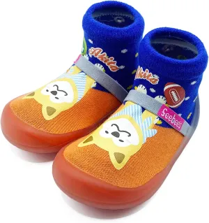 Feebee's Baby Sock Shoes Baby Walking Shoes Infant Non-Slip Lightweight Slippers with Soft Rubber Sole Baby Boys Girls Slip On Sneakers