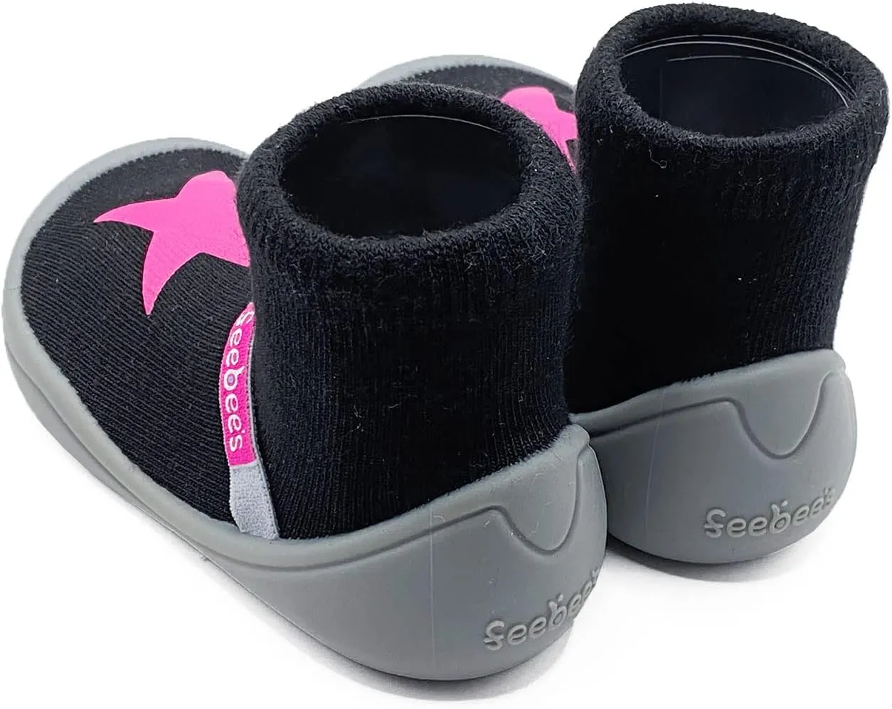 Feebee's Baby Sock Shoes Baby Walking Shoes Infant Non-Slip Lightweight Slippers with Soft Rubber Sole Baby Boys Girls Slip On Sneakers