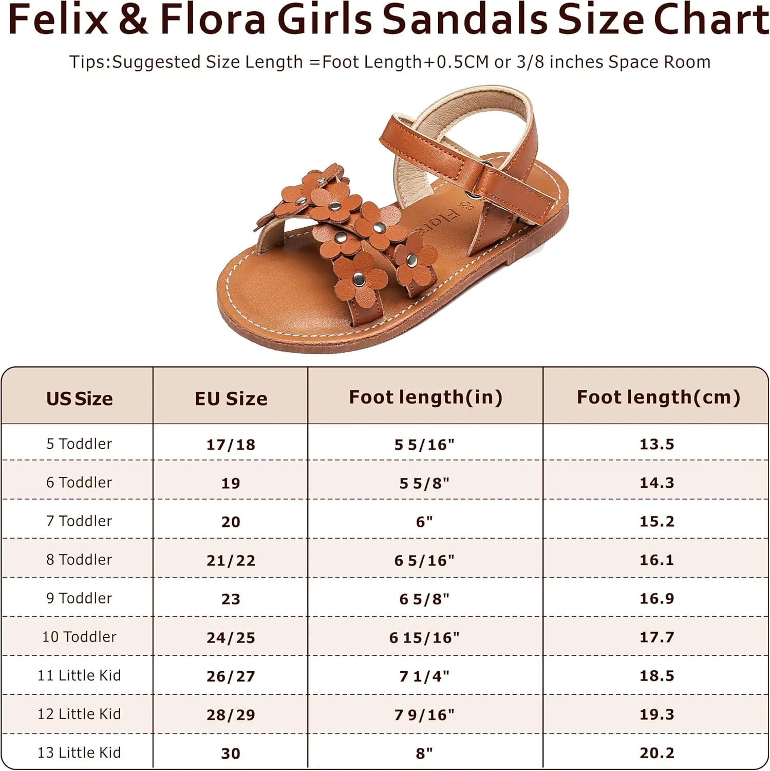 Felix & Flora Toddler Girl Sandals -Flower Girl Dress Shoes Open Toe Little Kid Summer Flats