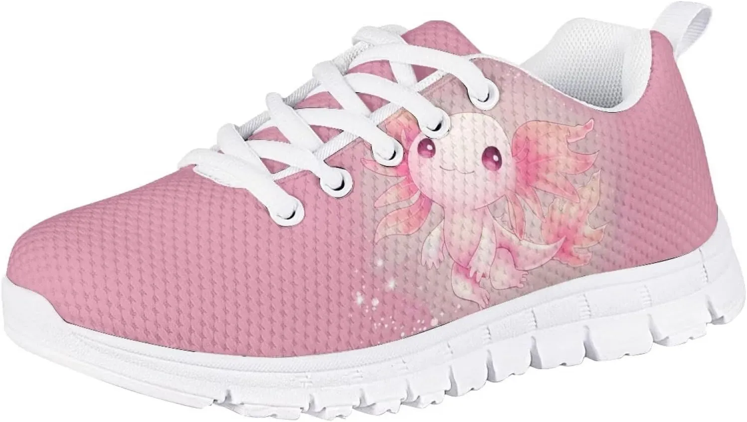 Flashideas Kids Shoes Athletic Walking Jogging Sport Comfortable Breathable Sneakers for Boys Girls White Sole