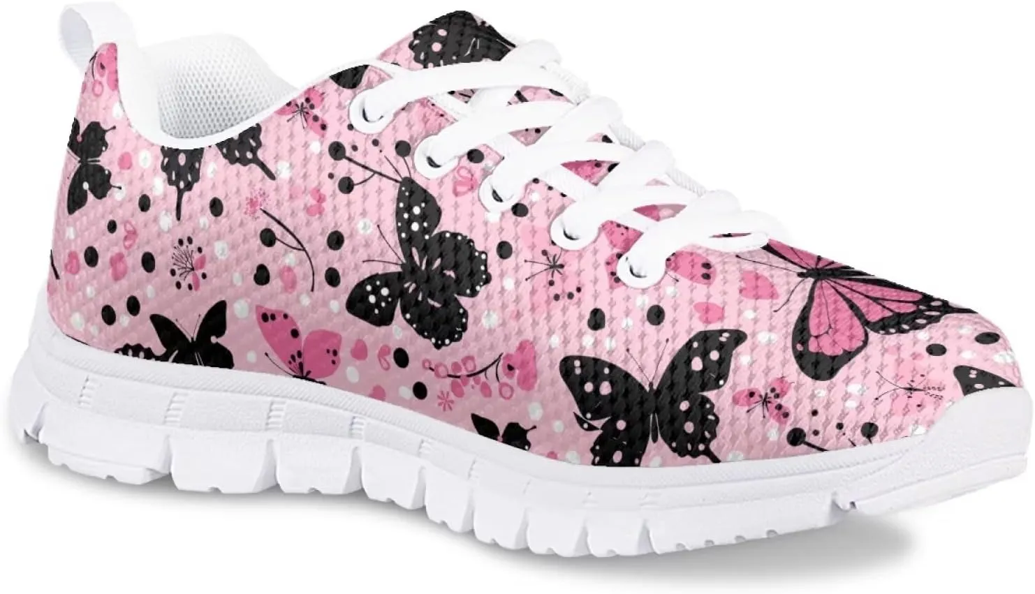 Flashideas Kids Shoes Athletic Walking Jogging Sport Comfortable Breathable Sneakers for Boys Girls White Sole
