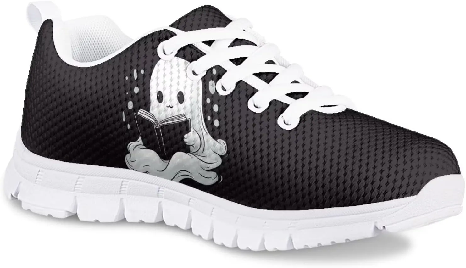 Flashideas Kids Shoes Athletic Walking Jogging Sport Comfortable Breathable Sneakers for Boys Girls White Sole