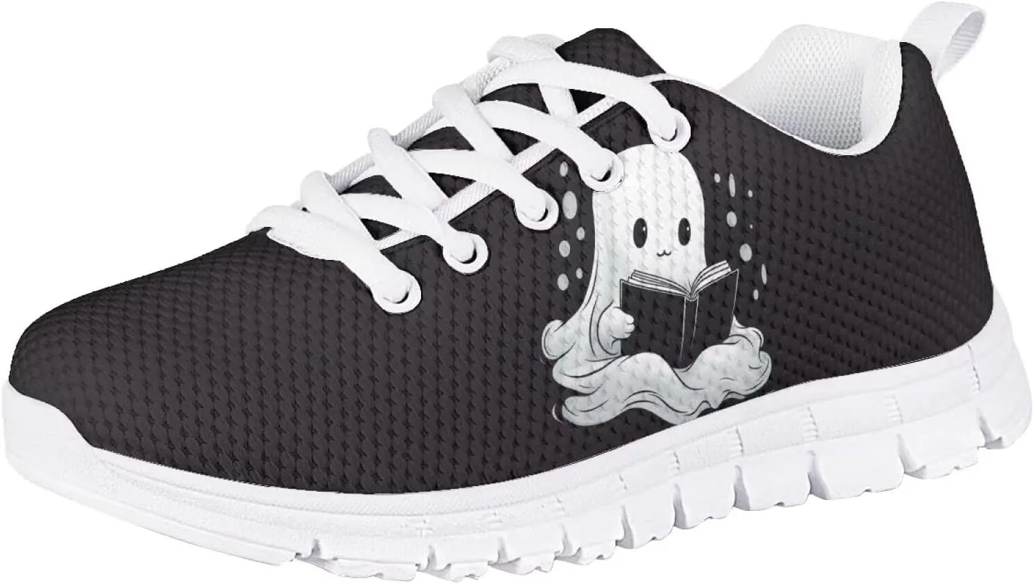 Flashideas Kids Shoes Athletic Walking Jogging Sport Comfortable Breathable Sneakers for Boys Girls White Sole