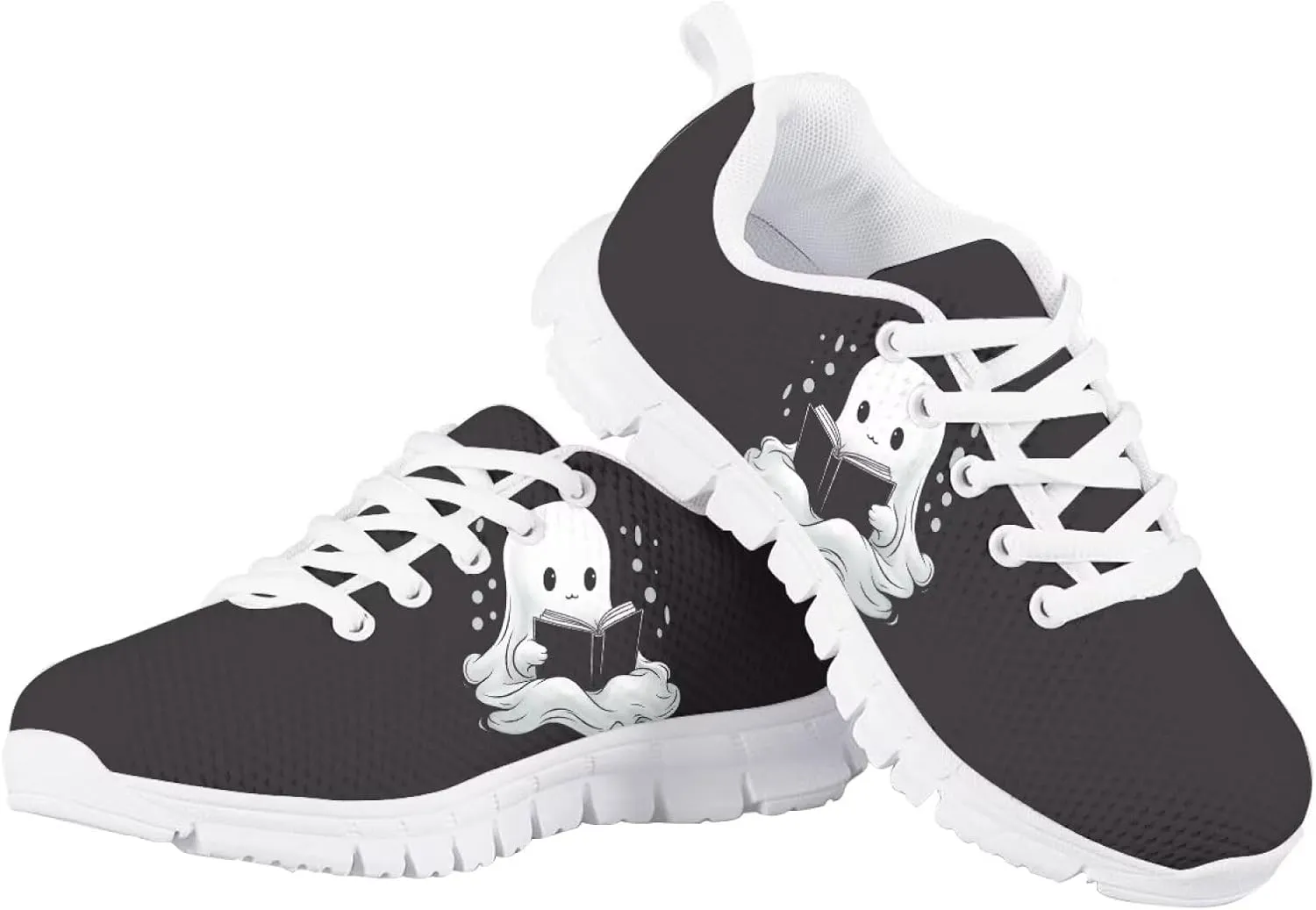 Flashideas Kids Shoes Athletic Walking Jogging Sport Comfortable Breathable Sneakers for Boys Girls White Sole