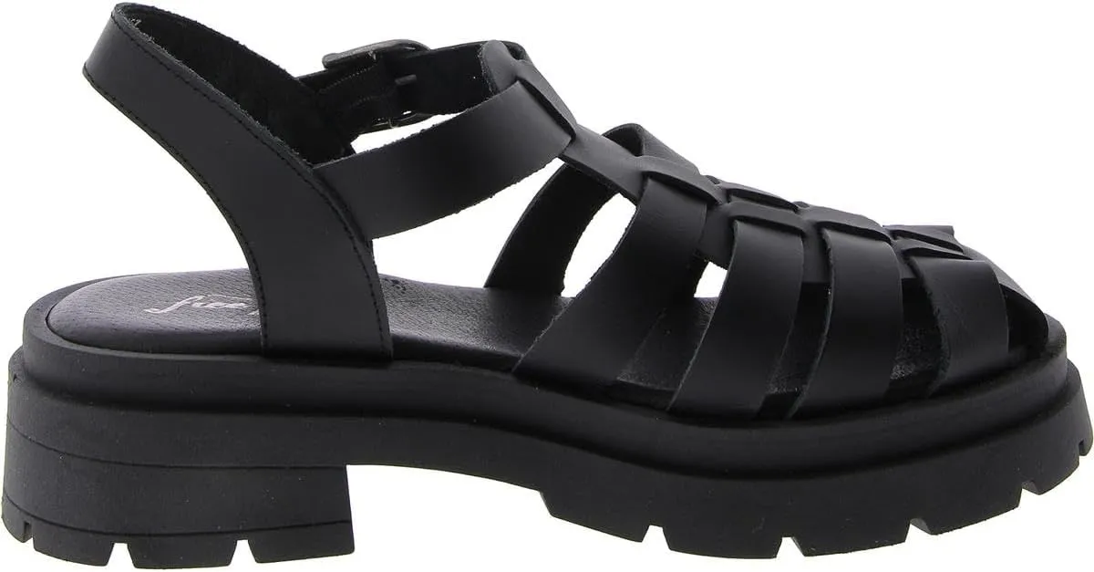Free People Delaney Fisherman Platform - Women Platform Sandals - Leather Upper and Lining - Rubber Outsole