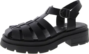 Free People Delaney Fisherman Platform - Women Platform Sandals - Leather Upper and Lining - Rubber Outsole