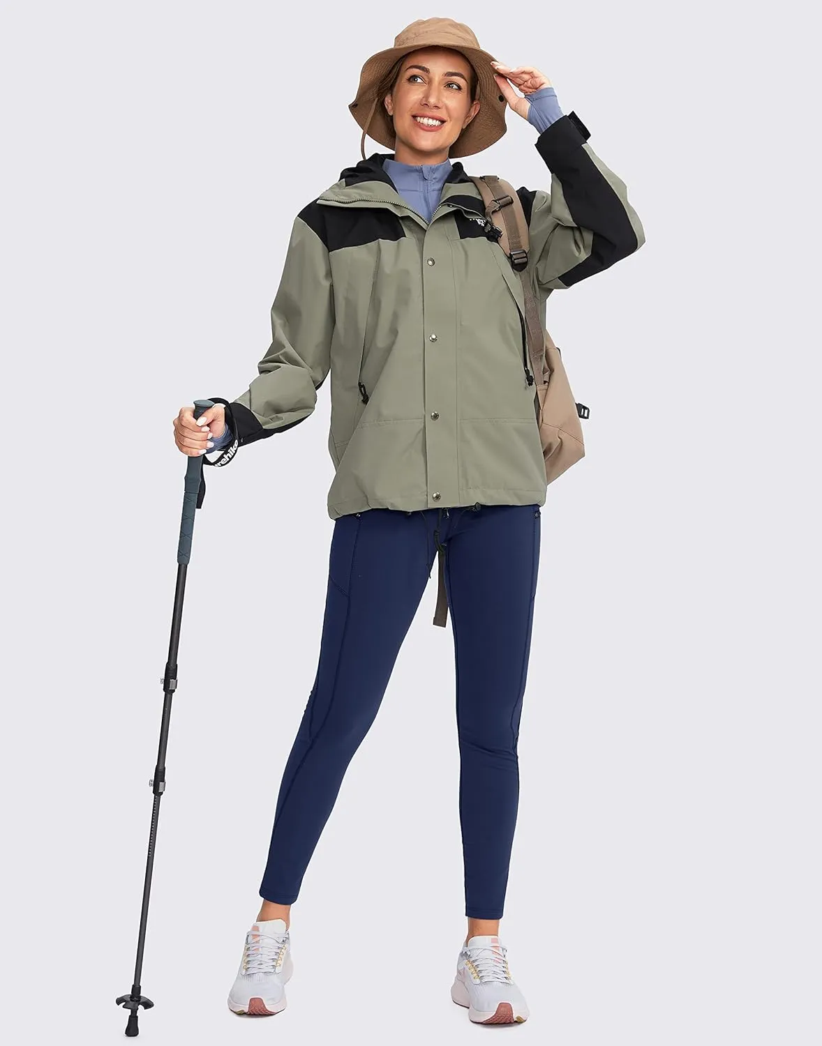 G Gradual Women's Fleece Lined Winter Leggings with Pockets Water Resistant High Waisted Thermal Warm Pants Running Hiking