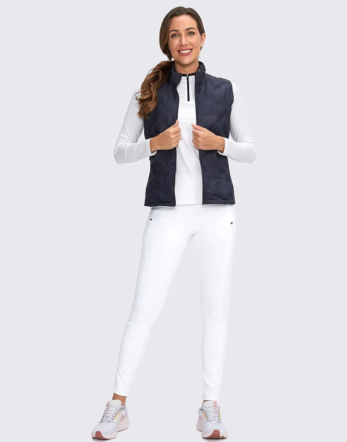 G Gradual Women's Fleece Lined Winter Leggings with Pockets Water Resistant High Waisted Thermal Warm Pants Running Hiking