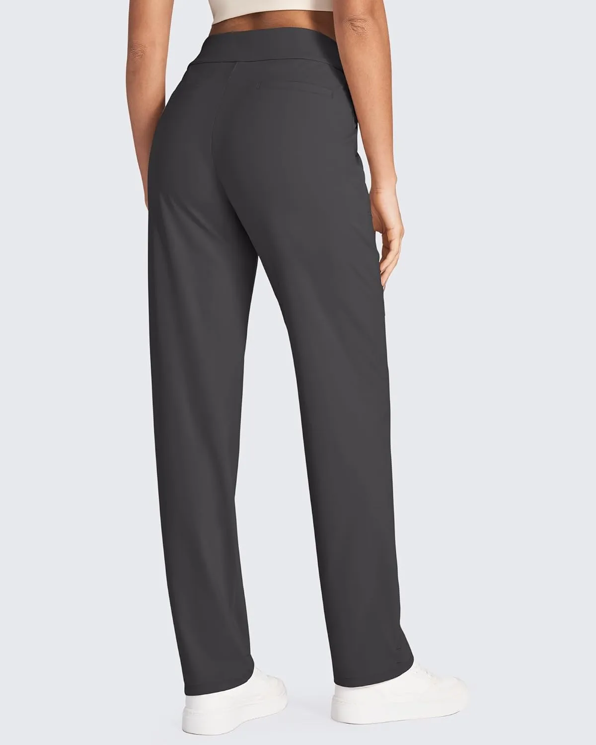 G4Free ShiftReady Yoga Pants Women High Waist Dress Work Pants with Pockets Wide Leg Business Casual Trousers 28"/30"/32"