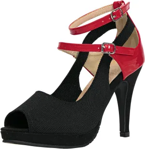getmorebeauty Women's High Heels Shoes Ankle Straps Dress Heeled Sandals