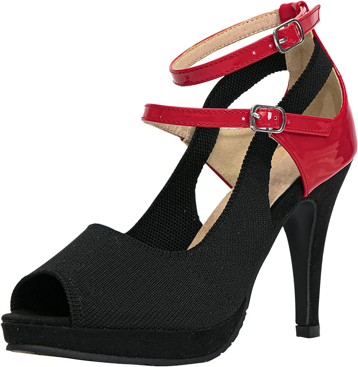 getmorebeauty Women's High Heels Shoes Ankle Straps Dress Heeled Sandals