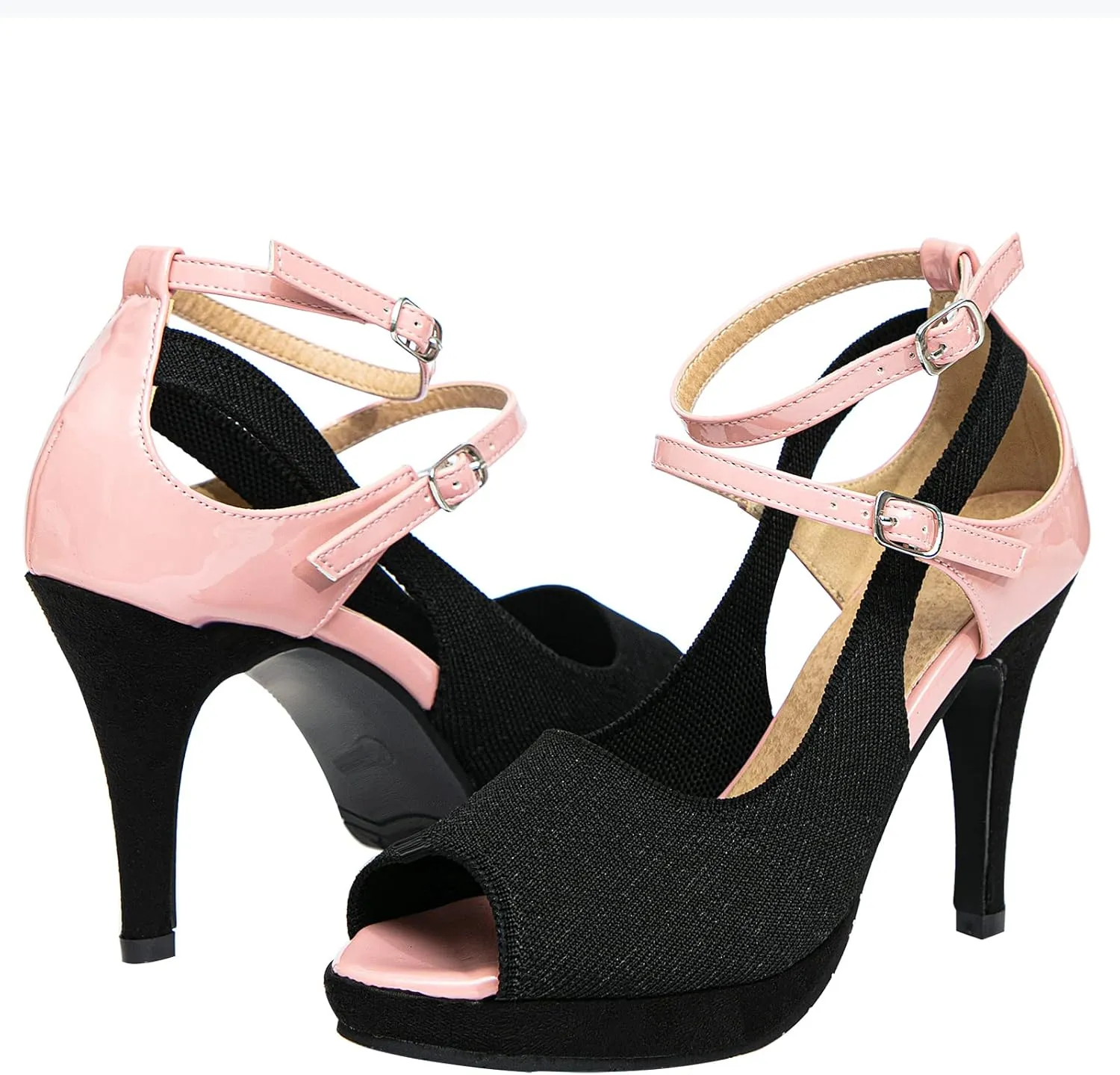 getmorebeauty Women's High Heels Shoes Ankle Straps Dress Heeled Sandals