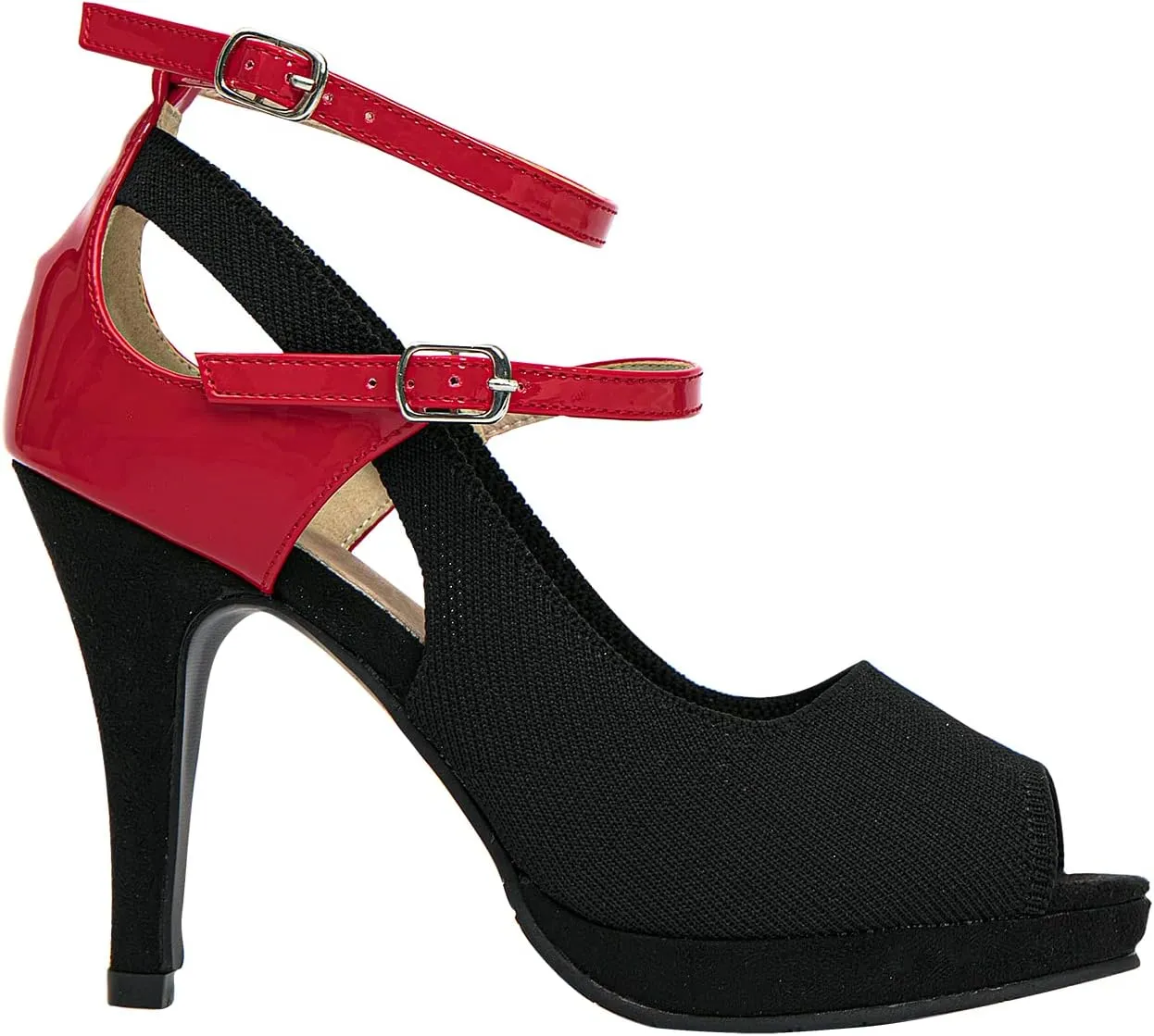 getmorebeauty Women's High Heels Shoes Ankle Straps Dress Heeled Sandals
