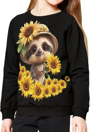 Girls Cute Graphic Sweatshirt Long Sleeve Sweater Fall Outfit 6-16Y