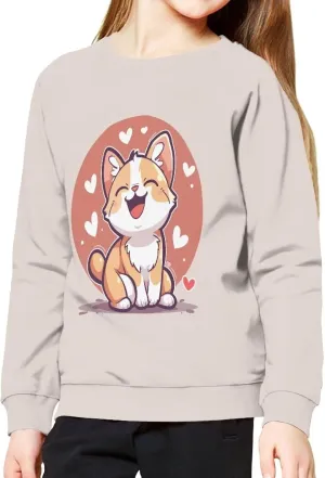 Girls Cute Graphic Sweatshirt Long Sleeve Sweater Fall Outfit 6-16Y