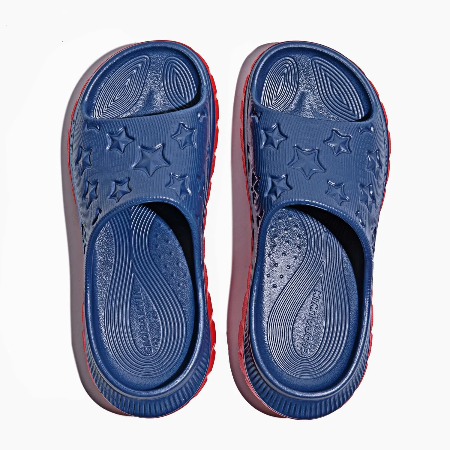 GLOBALWIN Sports Recovery Slides for Women Ava Sports Sandals With Comfortable Arch Support Indoor Outdoor Cloud Slippers Reduce Stress on Feet Lightweight Pillow Slides