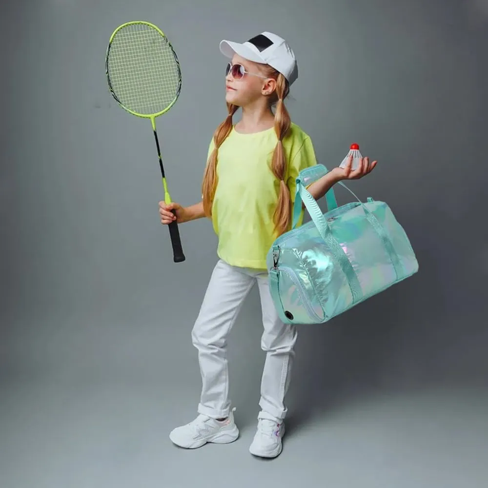 Gym Bag for Girls Sports Duffle Bag for Teen Girls Dance Bag with Shoes Compartment Wet Pocket Overnight Sleepover Bag Travel Duffle for Girls Teens