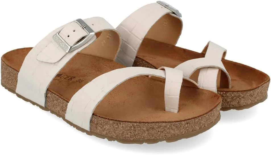 HAFLINGER Unisex-Adult Summer Leather Comfort Anatomic Footbeds Straps Juno Sandals