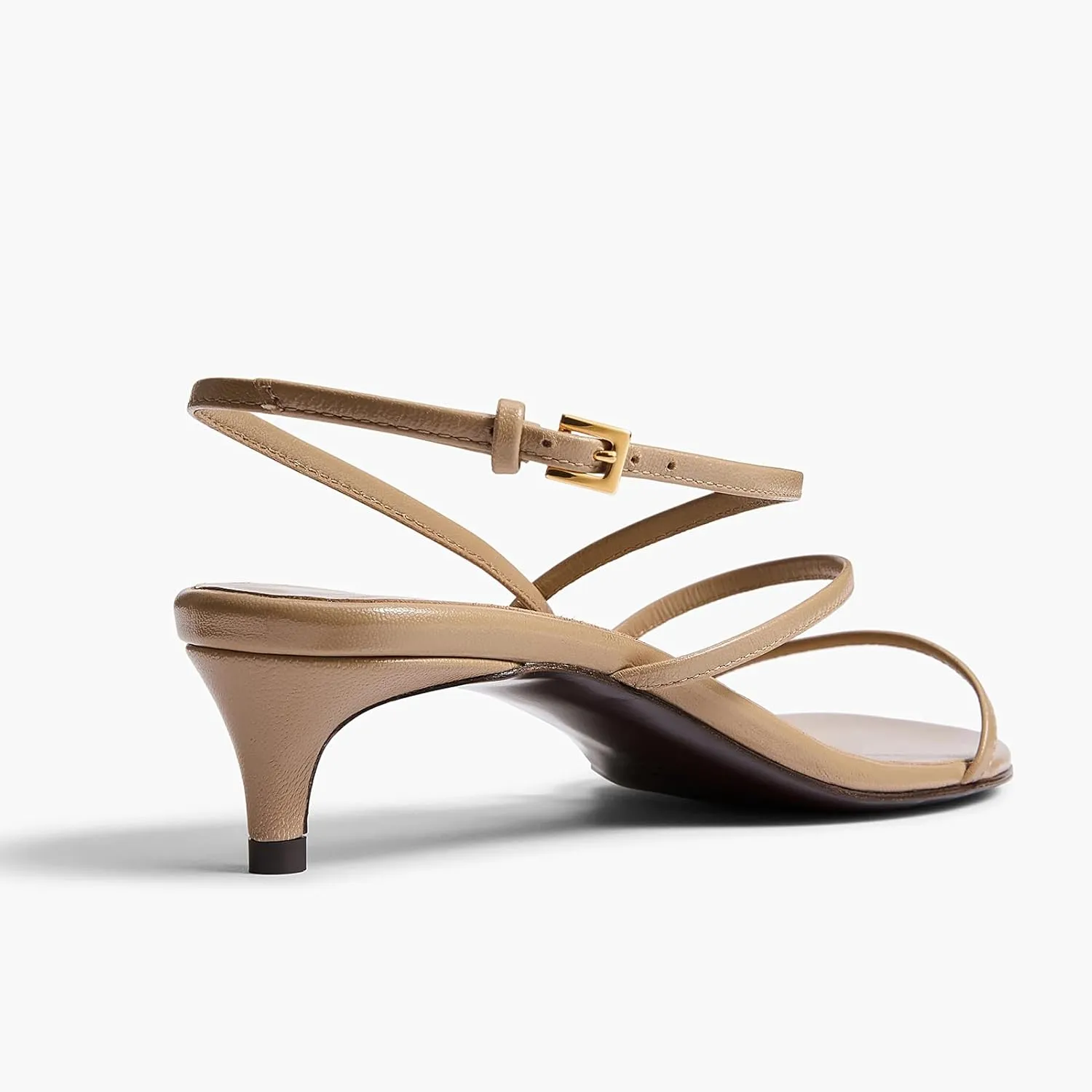 Heeled Sandals for Women Dressy Square Open Toe Comfy Strappy High Heels with Ankle Strap for Wedding Party Daily Wear
