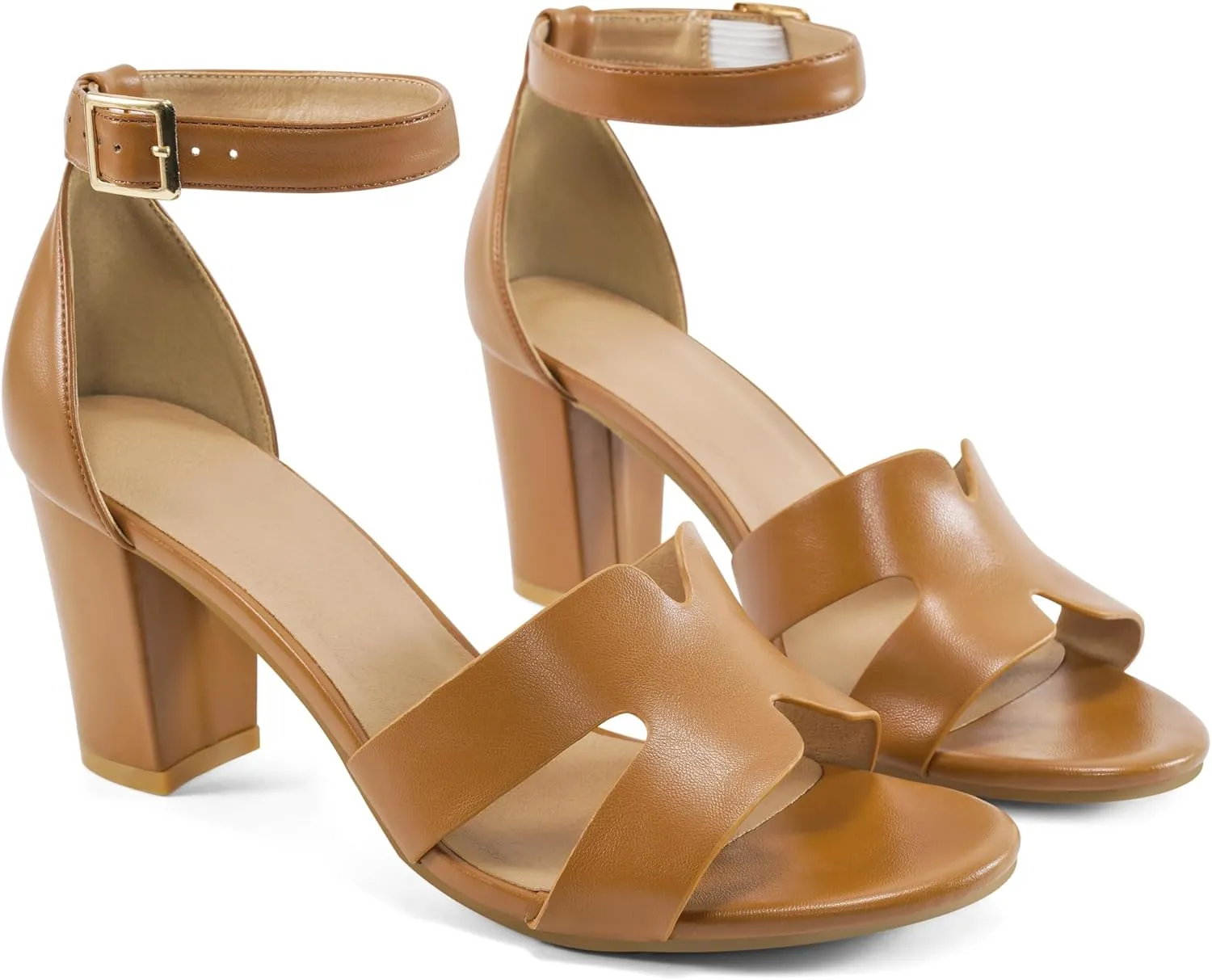 Heels for Fashion Women Wedding: Comfortable Womens Heeled Sandals for Party - Dressy Prom Ladies Buckle Shoes