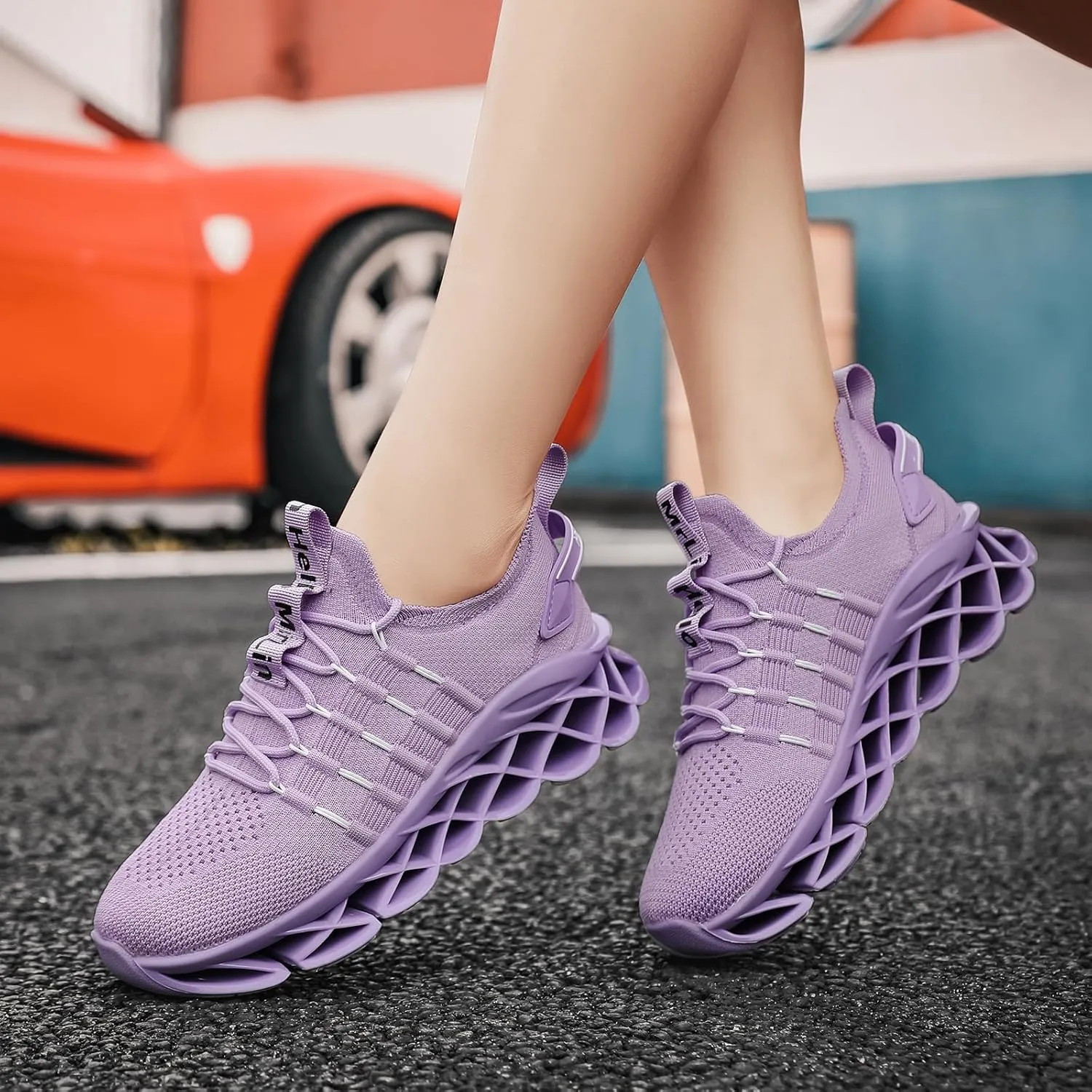 Hello MrLin Womens Shoes Lightweight Sneakers for Women Breathable Walking Shoes Women Fashion Casual Slip On Tennis Running Shoes Non Slip