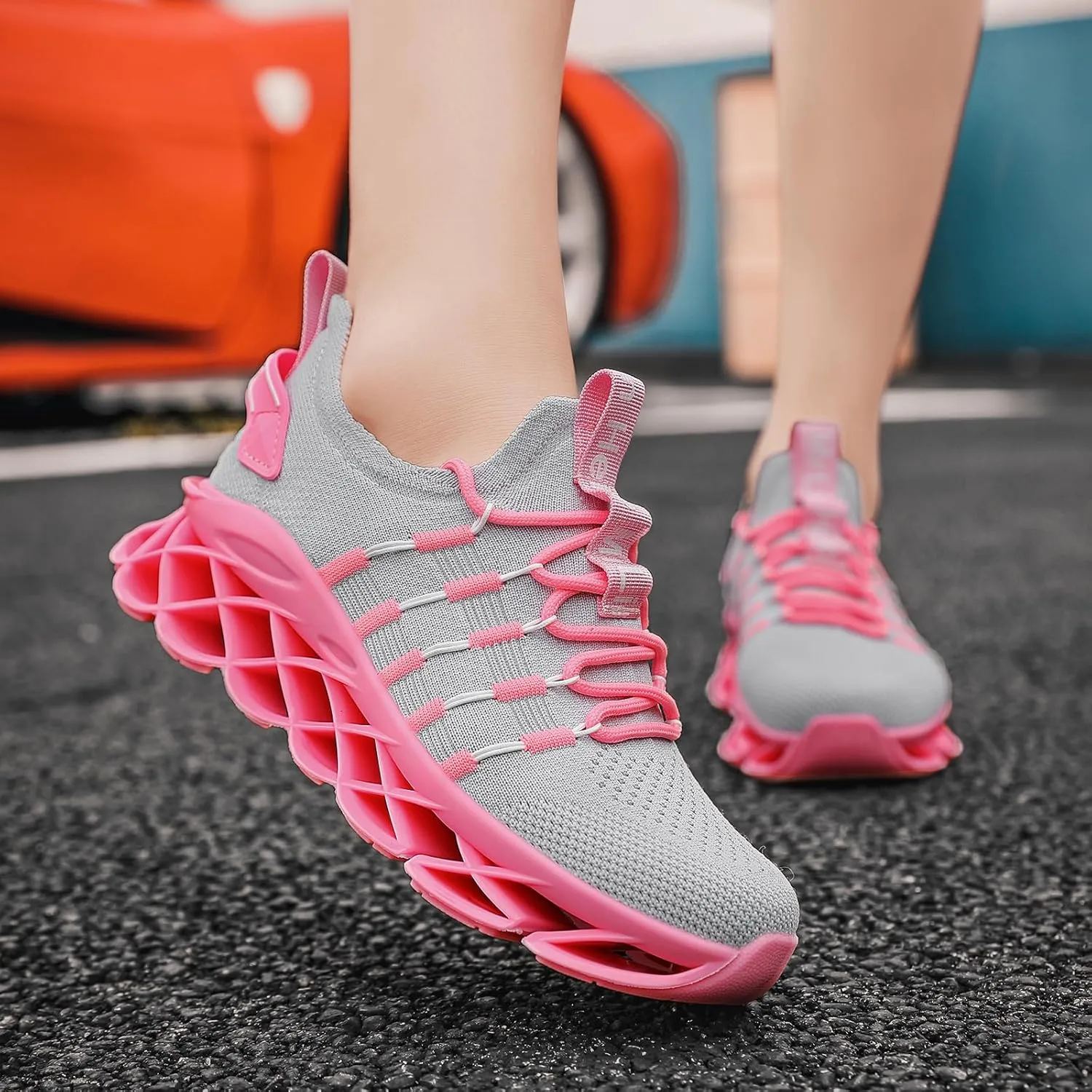 Hello MrLin Womens Shoes Lightweight Sneakers for Women Breathable Walking Shoes Women Fashion Casual Slip On Tennis Running Shoes Non Slip