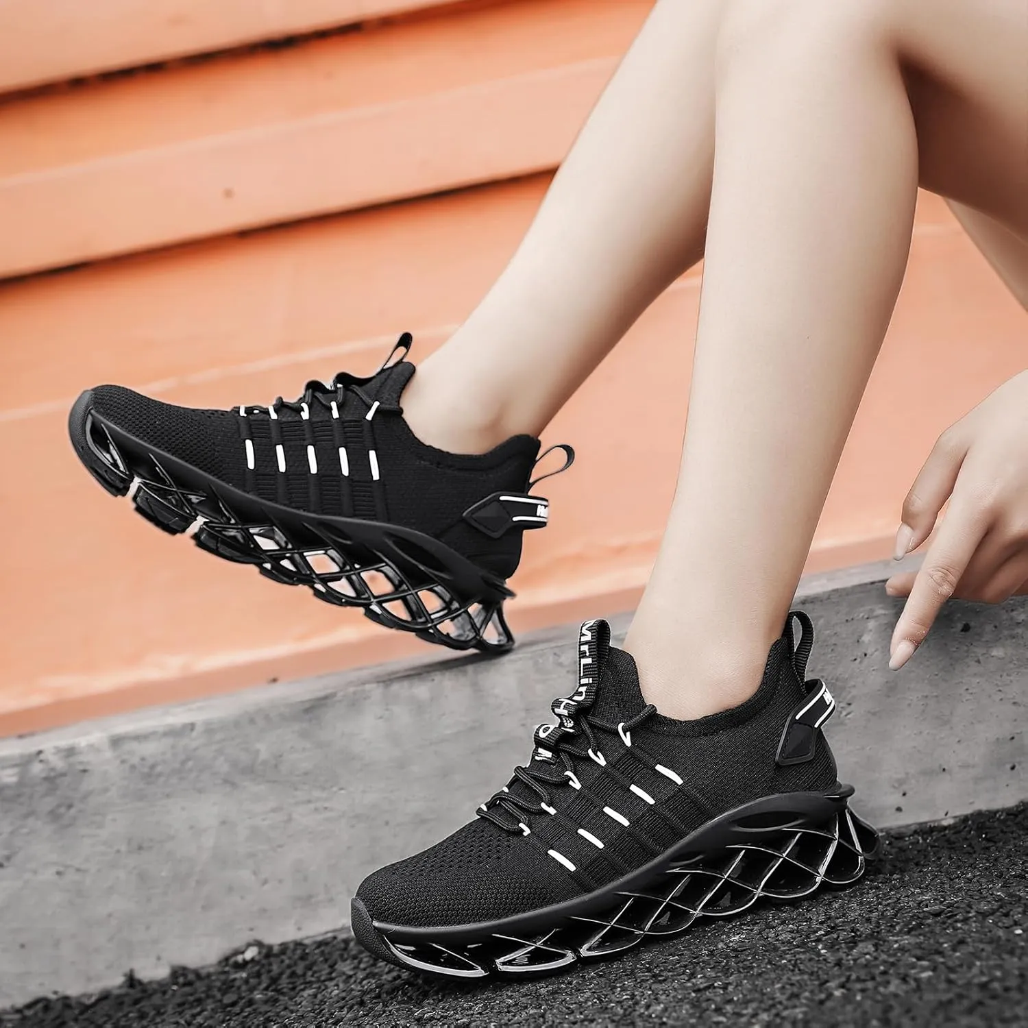 Hello MrLin Womens Shoes Lightweight Sneakers for Women Breathable Walking Shoes Women Fashion Casual Slip On Tennis Running Shoes Non Slip