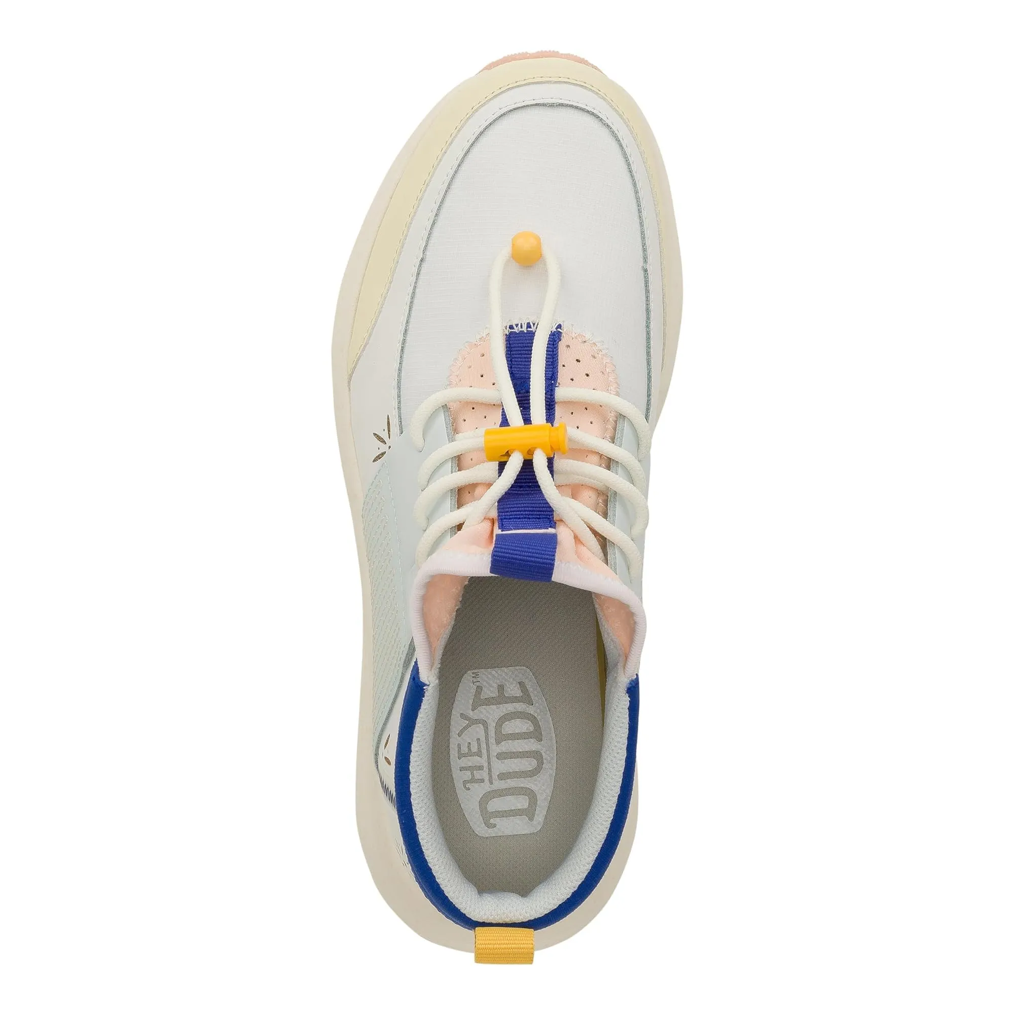 Hey Dude Women's Sirocco Mid W Colorblock White/Multi Size 11 | Women's Shoes | Women Slip-on Sneakers | Comfortable & Light-Weight