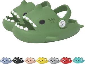 Hrtesus Sharklas Originales Kids, Shark Slides Kids, Chanclas de Tiburon, Sharky Chanclas with Adjustable Straps