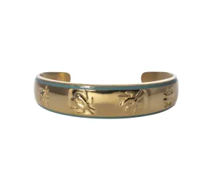 HYDRANGEA BLUE ENAMEL BUG CUFF