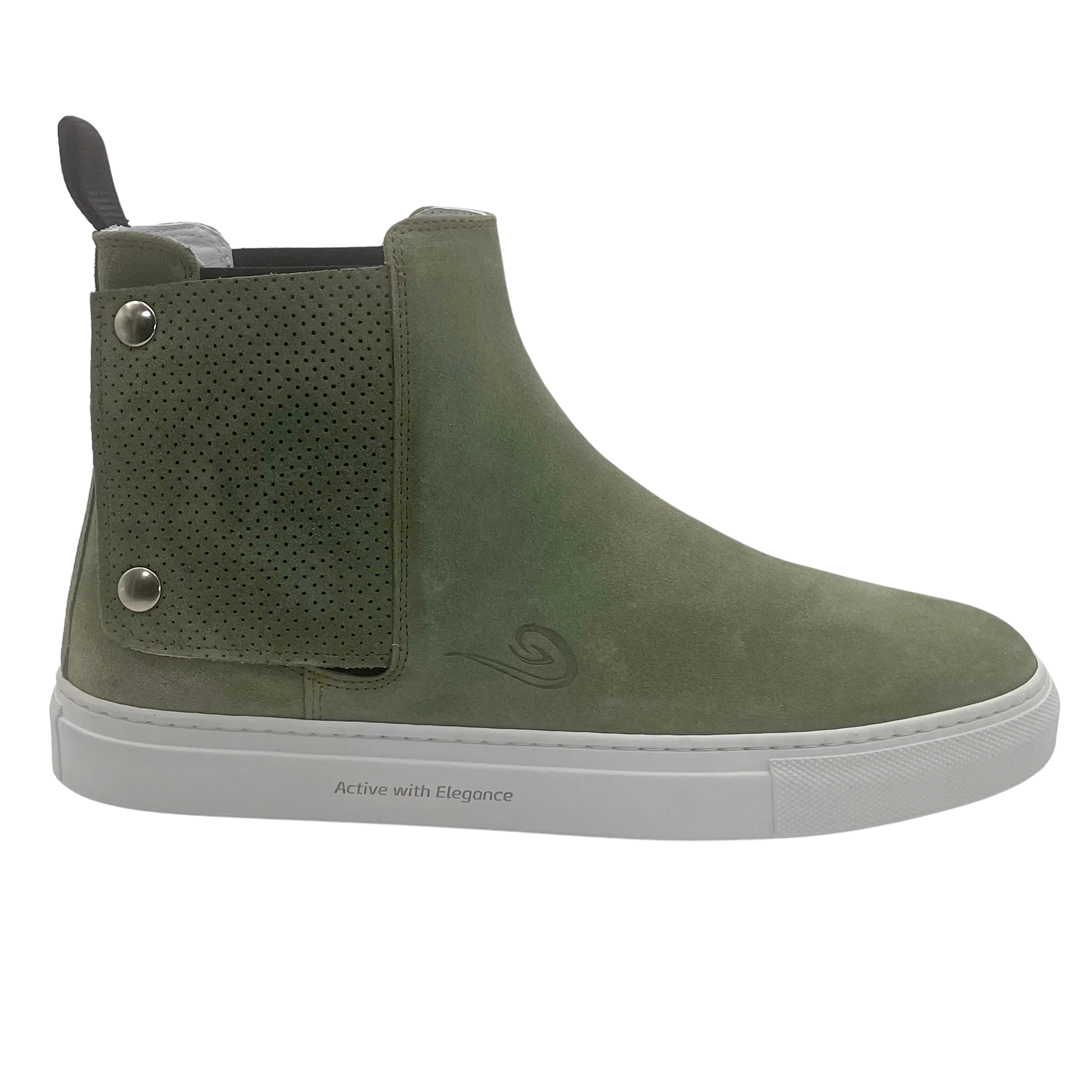 IRUNIK | MEN'S THE SECRET CHELSEA SNEAKER-BOOTS WITH POCKET | GREEN