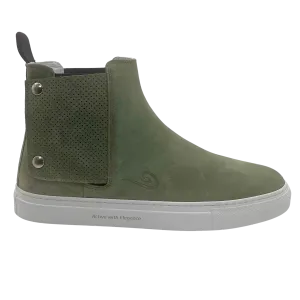IRUNIK | MEN'S THE SECRET CHELSEA SNEAKER-BOOTS WITH POCKET | GREEN