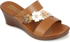ITALIAN Shoemakers Women's Biza Wedges 7 Metallic m