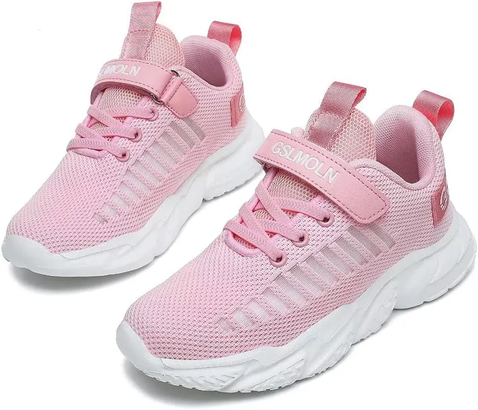 Jakcuz Children Fashion Platform Sneakers Kids Ultra Lightweight Breathable Casual Gym Sport Walking Shoes for Girls Boys