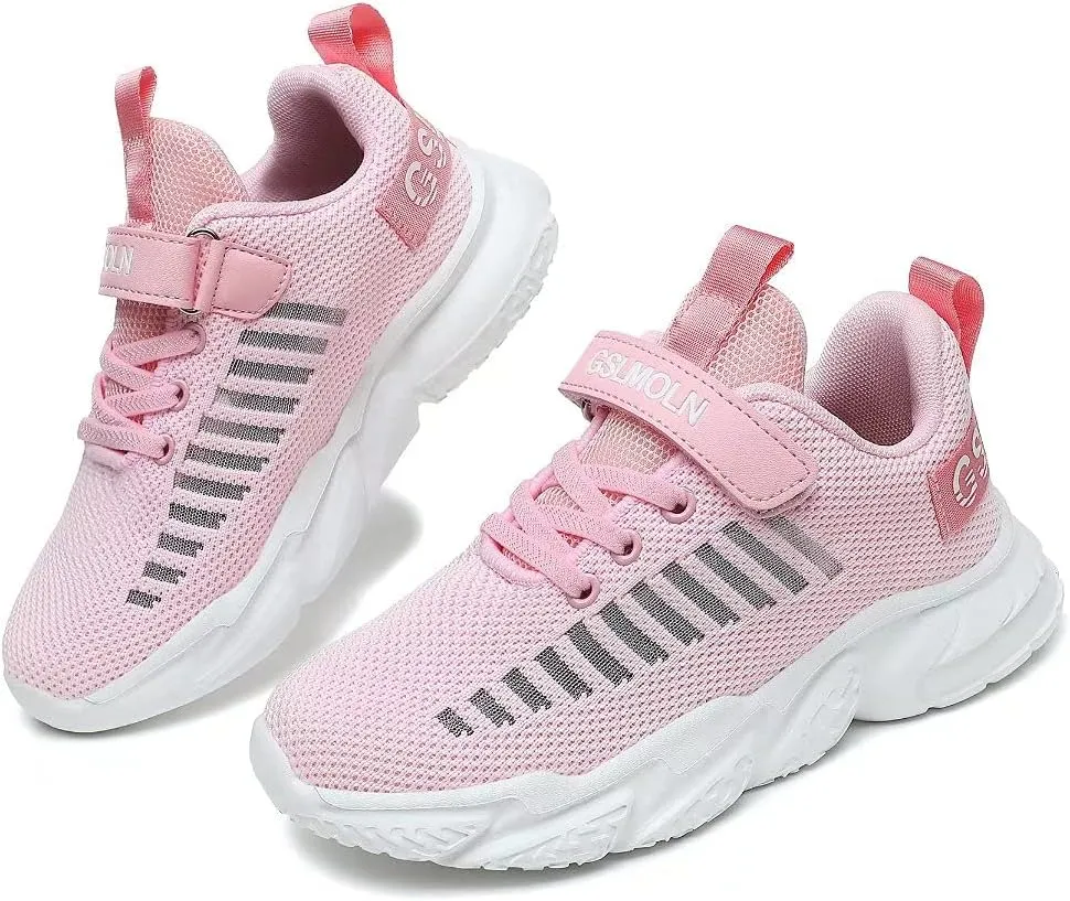 Jakcuz Children Fashion Platform Sneakers Kids Ultra Lightweight Breathable Casual Gym Sport Walking Shoes for Girls Boys