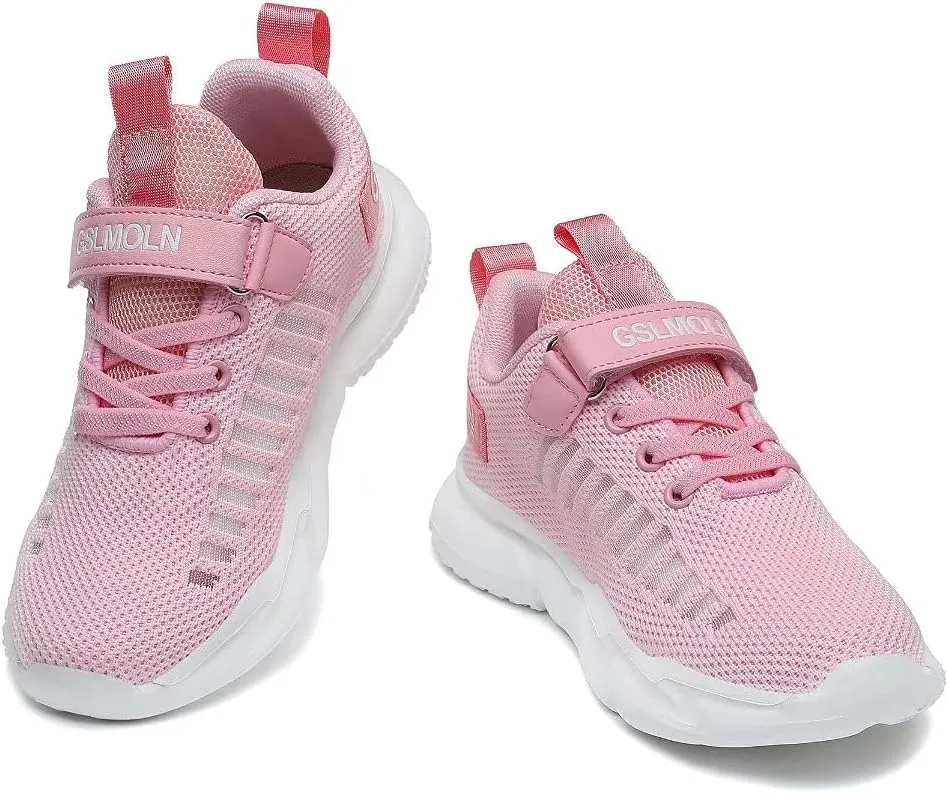 Jakcuz Children Fashion Platform Sneakers Kids Ultra Lightweight Breathable Casual Gym Sport Walking Shoes for Girls Boys