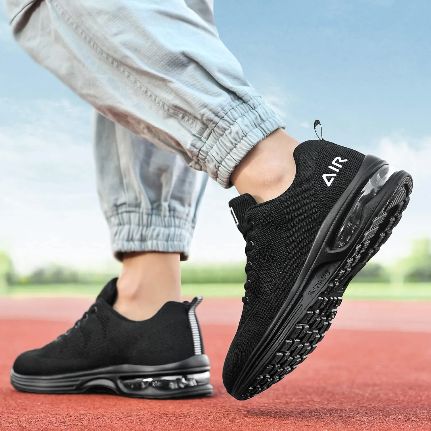 JARLIF Men's Lightweight Athletic Running Shoes Breathable Sport Air Fitness Gym Jogging Sneakers (Size 6.5-12.5)