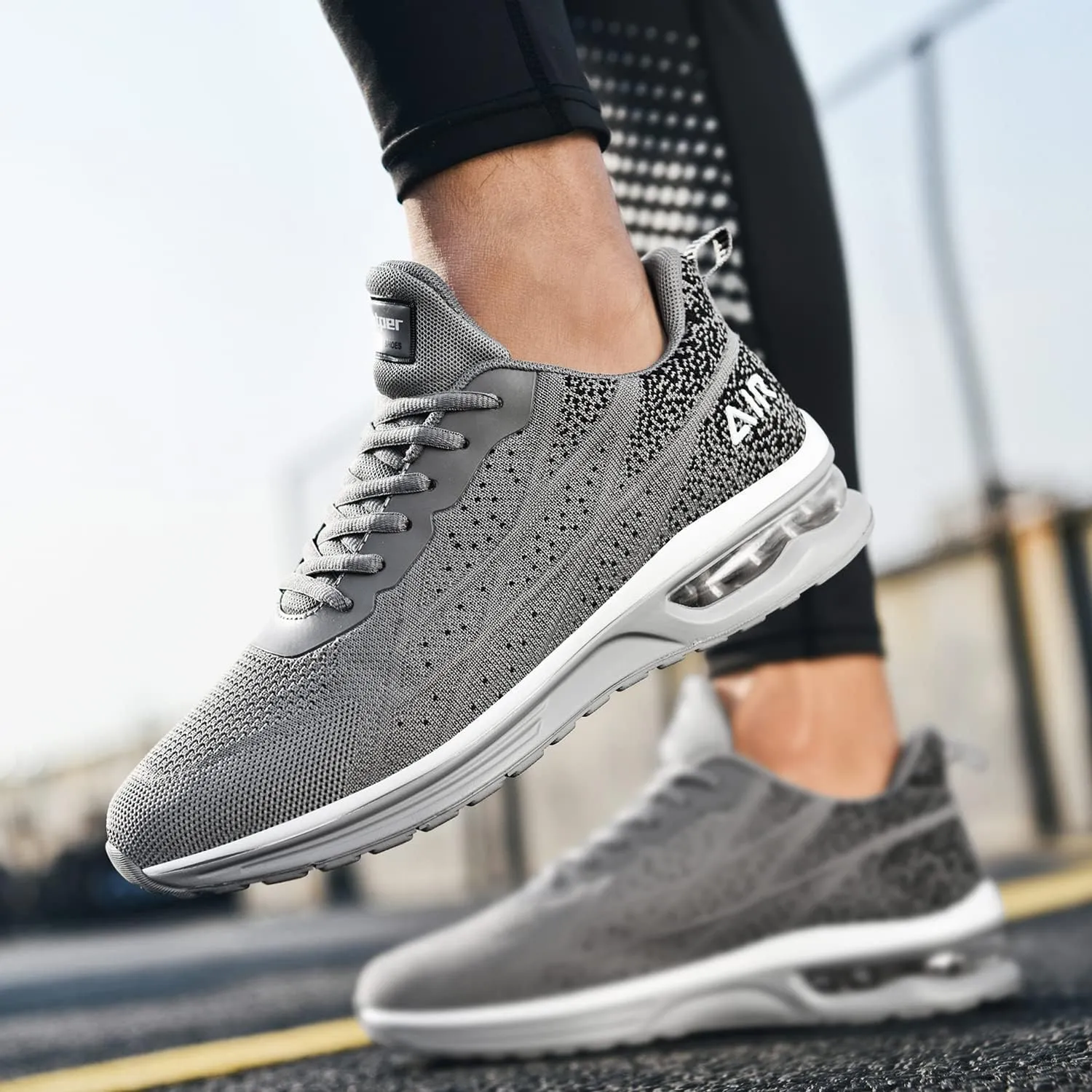 JARLIF Men's Lightweight Athletic Running Shoes Breathable Sport Air Fitness Gym Jogging Sneakers (Size 6.5-12.5)
