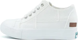 JENN ARDOR Women's Fashion Sneakers Hidden Wedges High Top Zipper Lace Up Platform Sneakers Ladies Walking Casual Canvas Slip On Comfortable Shoes