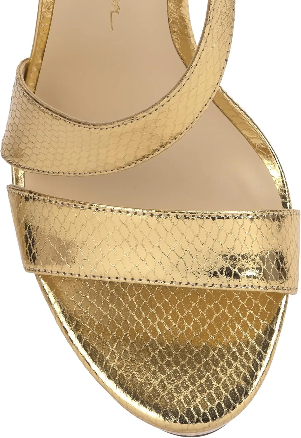 Jessica Simpson Womens Iley Faux Leather Ankle Strap Platform Sandals